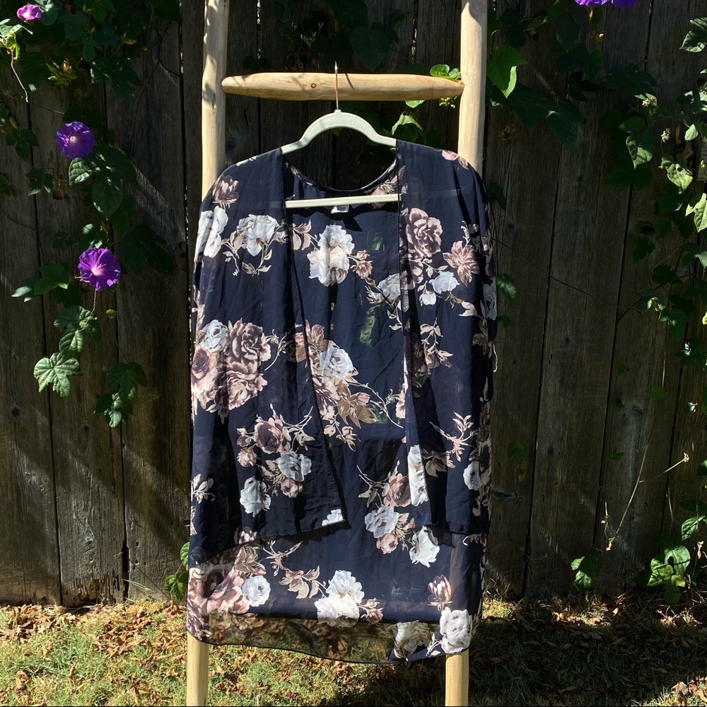 Flora sheer cover up